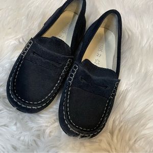 Geox Fast Penny Loafer- Navy Suede-  Toddler size 10/27 EU